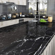 Black Marble Wall Sticker Sheet